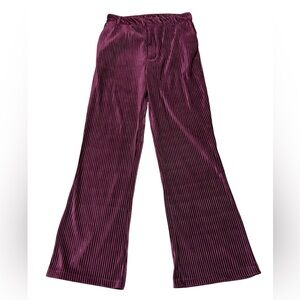 Urban Outfitters Women’s Cassidy Ribbed Velour Flare Pants Size 10